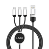 Kabel Usb 3 in 1 Jalinan Multi Nilon Dengan Lampu LED