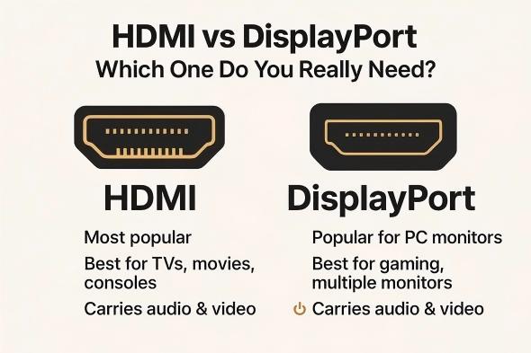 Melyik a jobb, HDMI-k&aacute;bel vagy DisplayPort-k&aacute;bel?