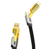 C&aacute;p USB hợp kim kẽm bện nylon PD 4 trong 1