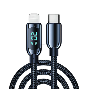 Cabo de dados com display digital USB 2.0 de carga r&aacute;pida de 100 W
