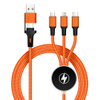 Kabel Usb 3 in 1 Jalinan Multi Nilon Dengan Lampu LED
