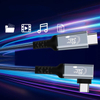 کابل USB C به کابل USB C کابل USB 4.0 کابل USB4 پوسته آلومینیومی 90 درجه FL402