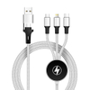Kabel Usb 3 in 1 Jalinan Multi Nilon Dengan Lampu LED