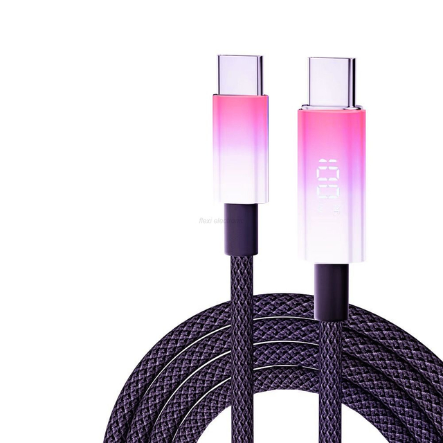  Compatibilidad Cable de carga USB2.0 con pantalla digital de 100 W