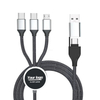Kabel Usb 3 in 1 Jalinan Multi Nilon Dengan Lampu LED