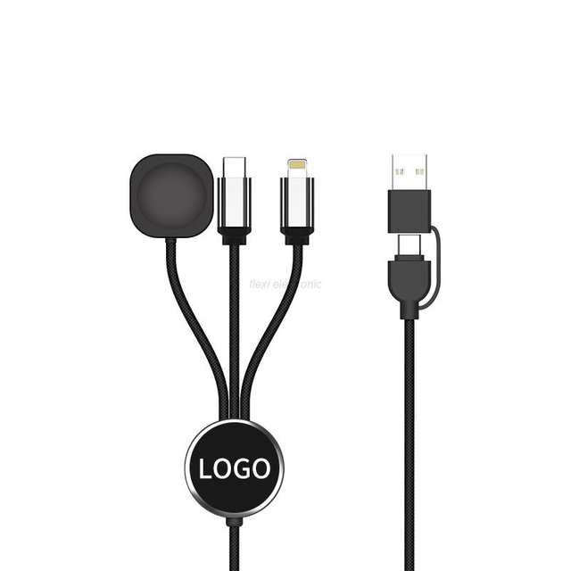 Nuovo cavo di ricarica rapida 3 in 1 da 100 W con ricarica wireless