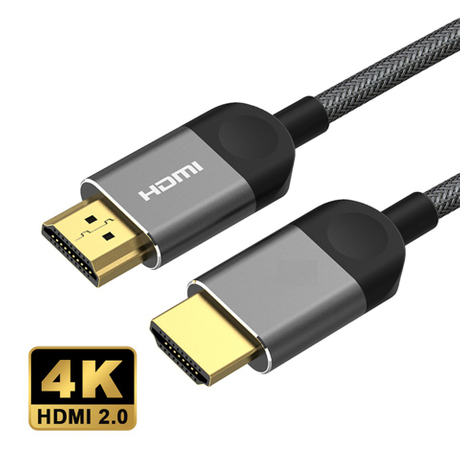 Flettet 4K h&oslash;yhastighets HDMI-kabel med Ethernet hann HDMI 2.0V-kabel FLHD20M103