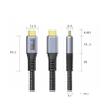 كابل USB C إلى كابل USB C كابل USB 4.0 كابل USB4 مضفر FL403