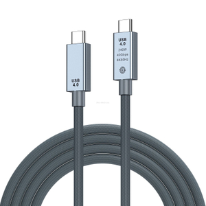 C&acirc;ble USB C vers c&acirc;ble USB C C&acirc;ble USB 4.0 USB4 Coque en aluminium FL401