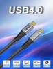 كابل USB C إلى كابل USB C كابل USB 4.0 كابل USB4 مضفر FL403