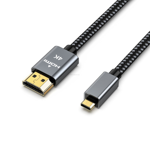 Кабель Mini HDMI Male-HDMI 4K 30AWG с алюминиевой оболочкой