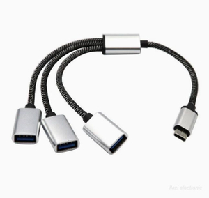 Rozbočovač k&aacute;bla USB typu C 4 v 1