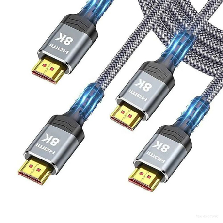 8K HDMI 2.1-kabel med aluminiumslegeringsskall