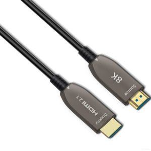 회색 광섬유 HDMI 케이블 8k 